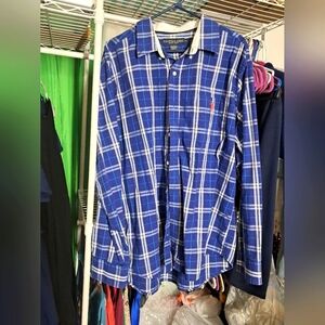 U.S. Polo Assn blue button down shirt Men's size XXL